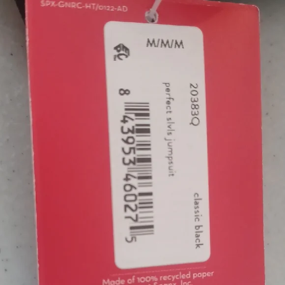 SPANX Classic Black Sleeveless Jumpsuit - Picture 11 of 12